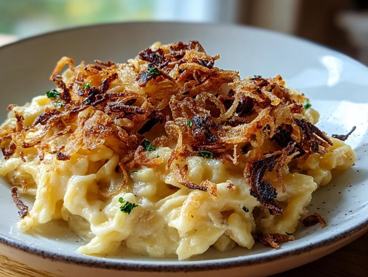 Käsespätzle mit Röstzwiebeln - Featured