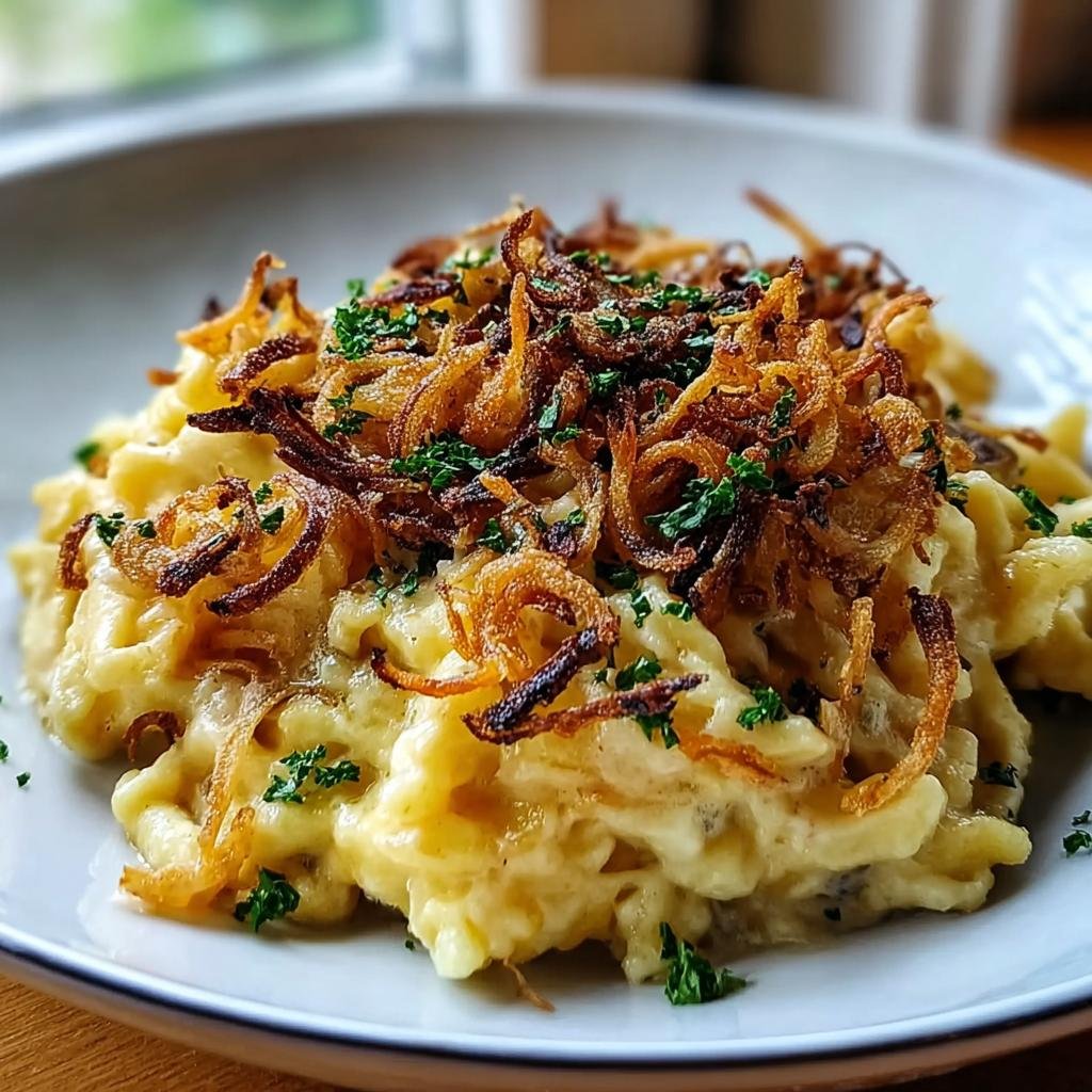 Käsespätzle mit Röstzwiebeln - Tasty