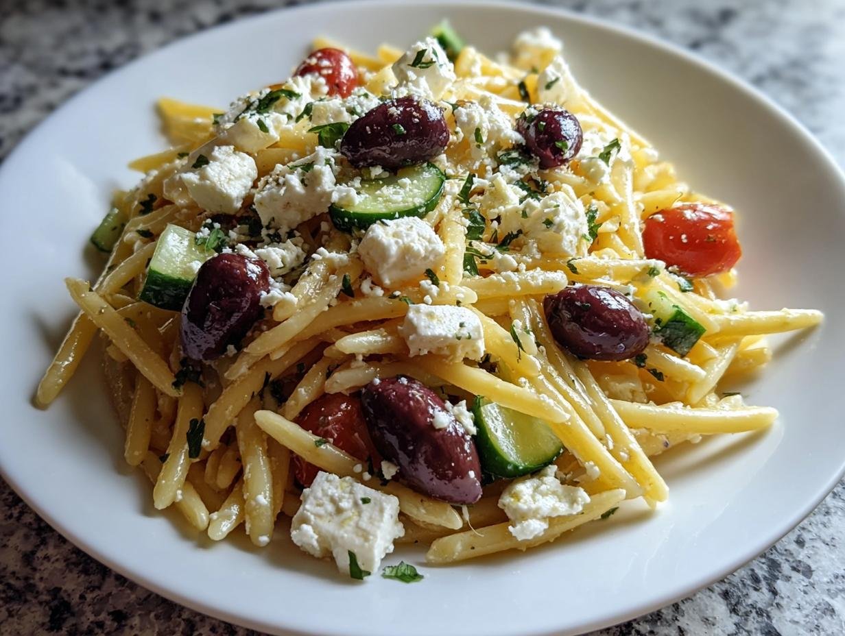 Genialer Mediterraner Nudelsalat mit Feta 10