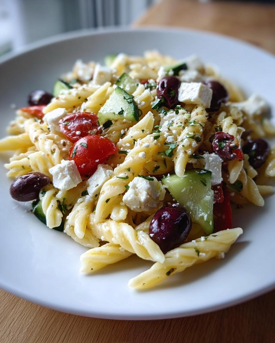 Mediterraner Nudelsalat mit Feta & Oliven - Other 2