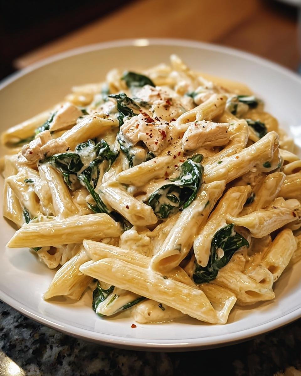 Nudeln mit Spinat, Frischkäse & Parmesan - Other 1