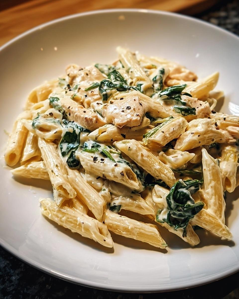 Nudeln mit Spinat, Frischkäse & Parmesan - Other 2