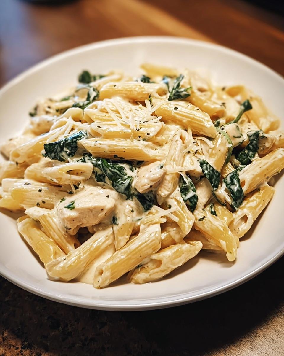 Nudeln mit Spinat, Frischkäse & Parmesan - Other 3