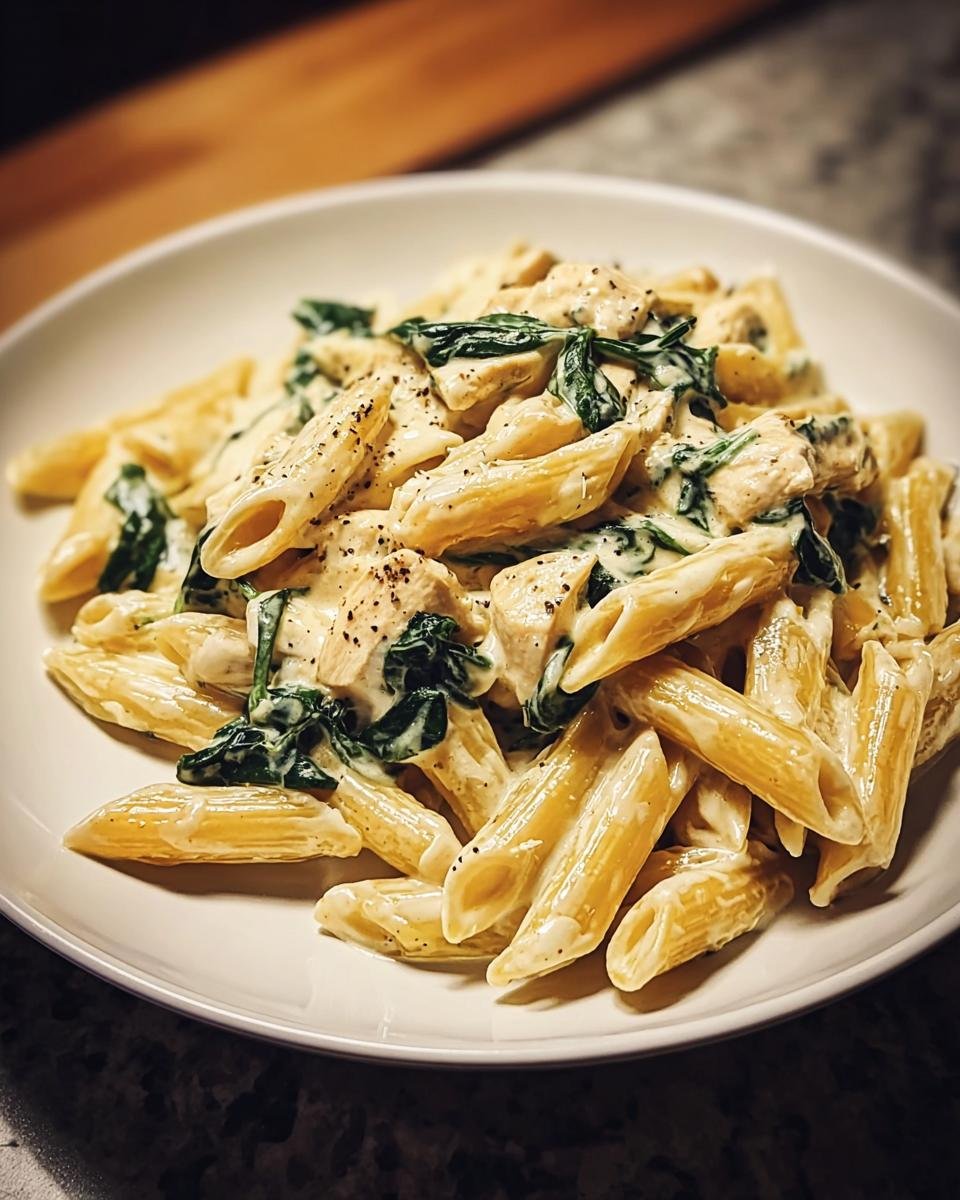 Nudeln mit Spinat, Frischkäse & Parmesan - Other 4