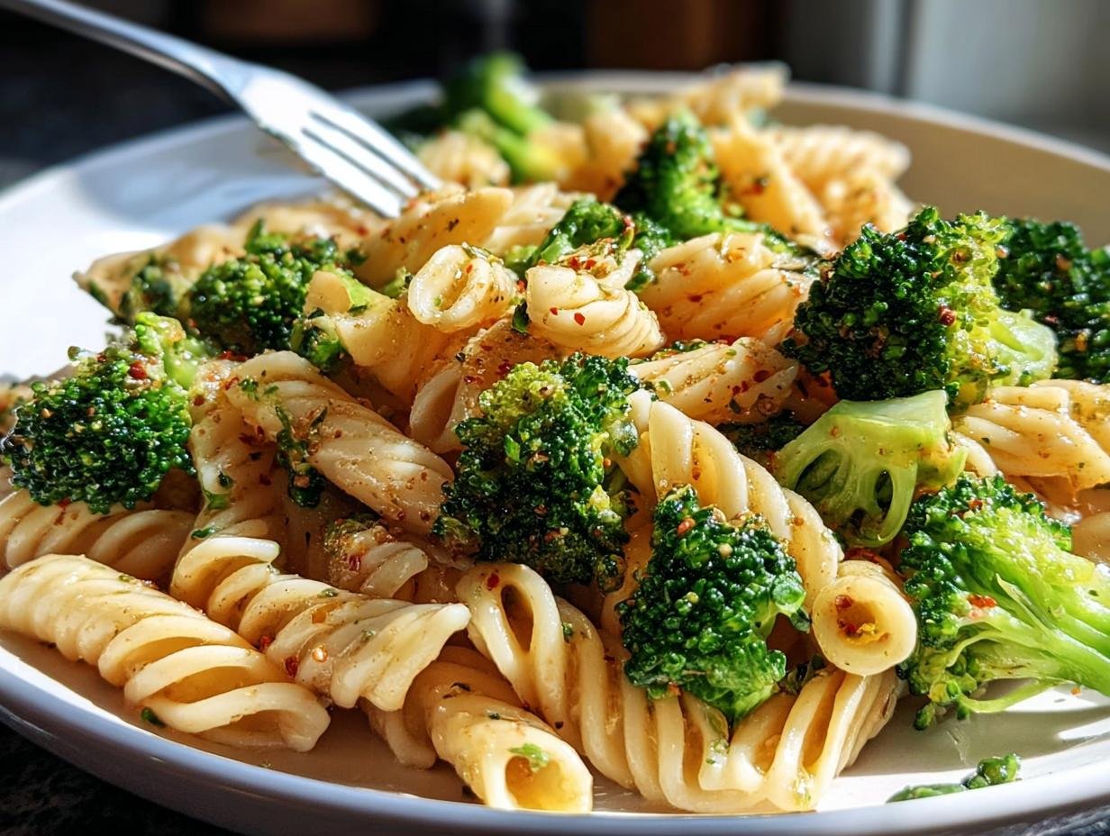 Geniales Penne mit Brokkoli & Knoblauchöl in 20 Min