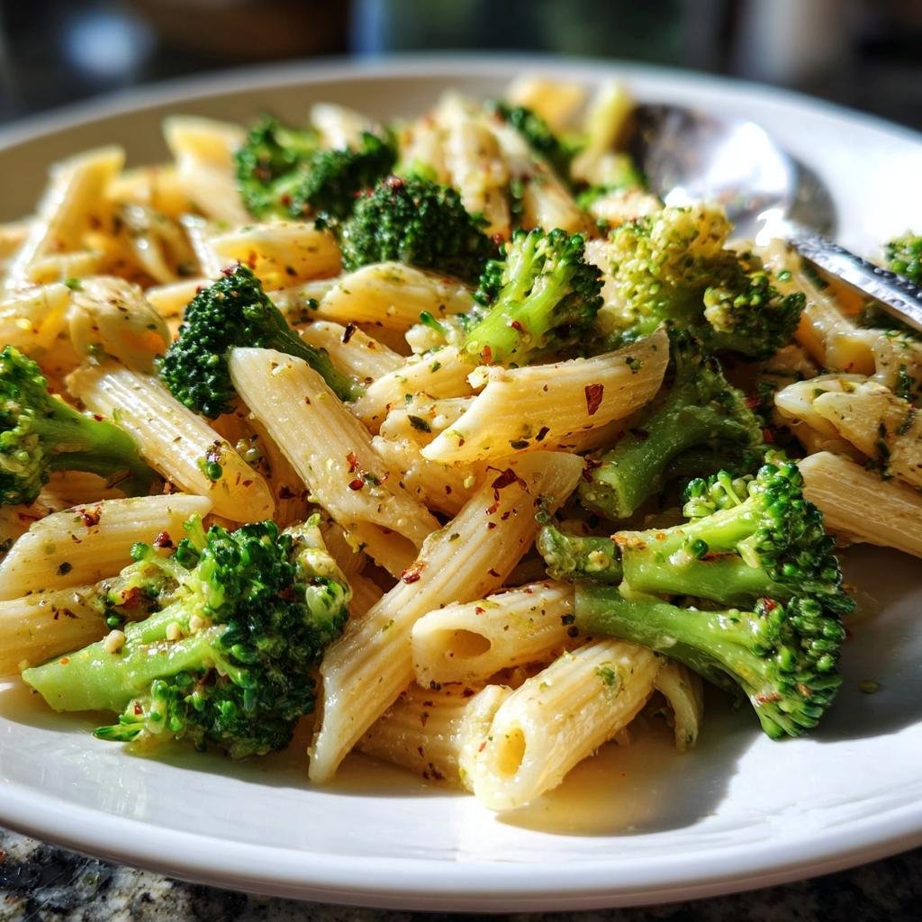 Penne mit Brokkoli & Knoblauchöl - Tasty