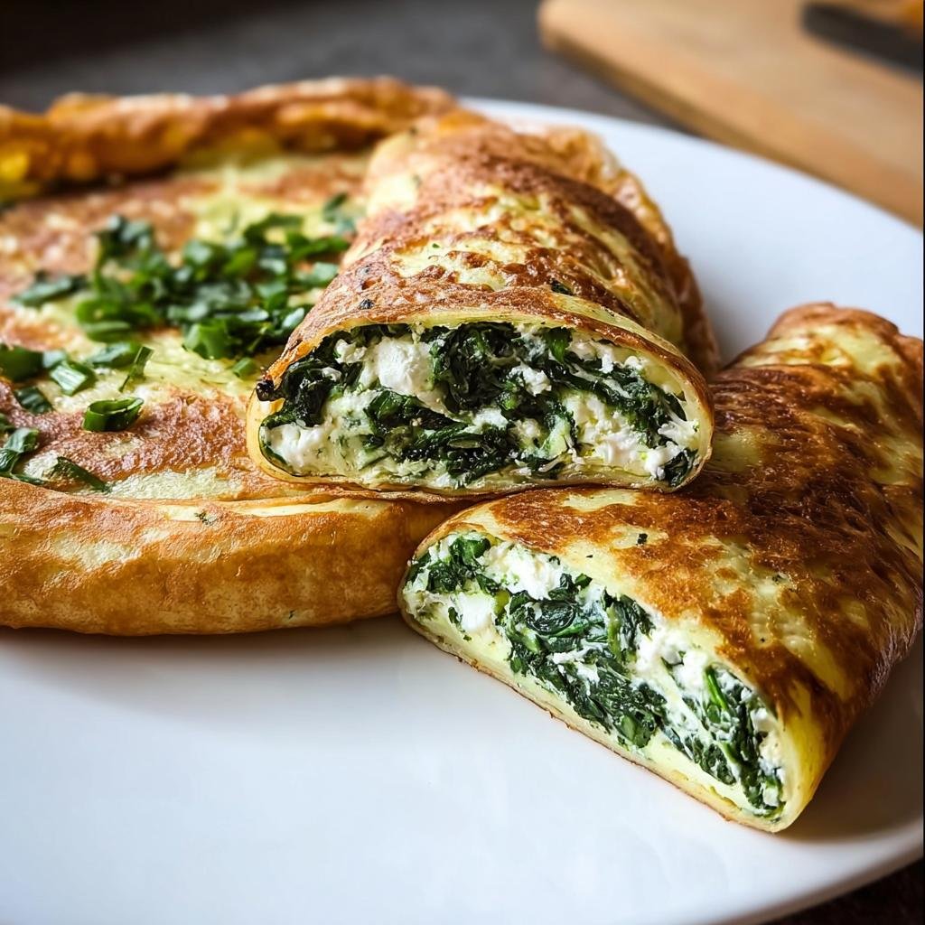 Pfannkuchen herzhaft mit Spinat & Feta - Tasty