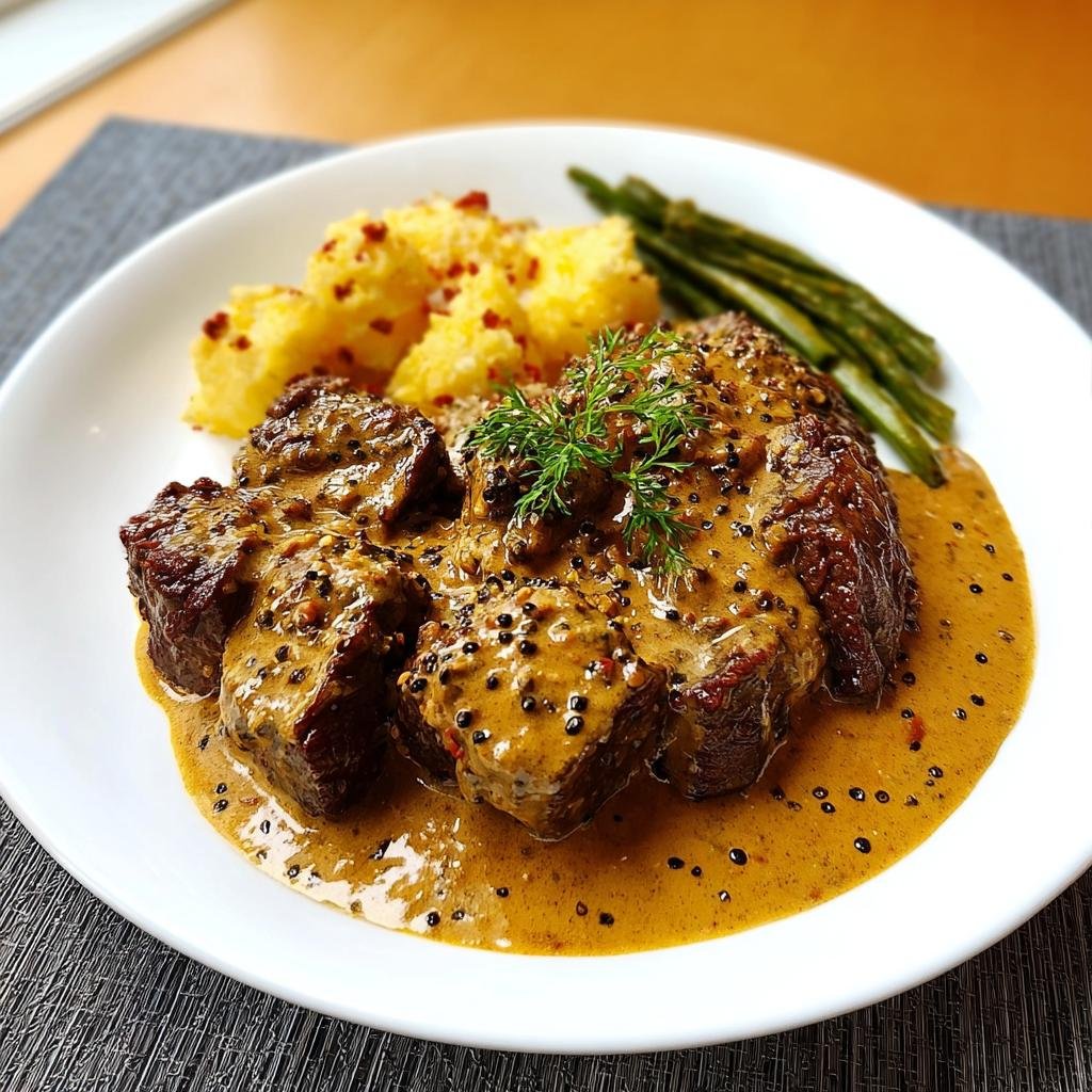 Rinderstreifen in Pfefferrahmsauce - Tasty
