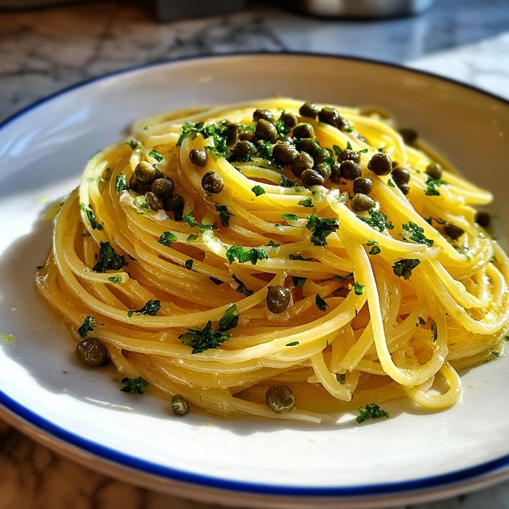 Schnelle Zitronen-Pasta mit Kapern - Tasty