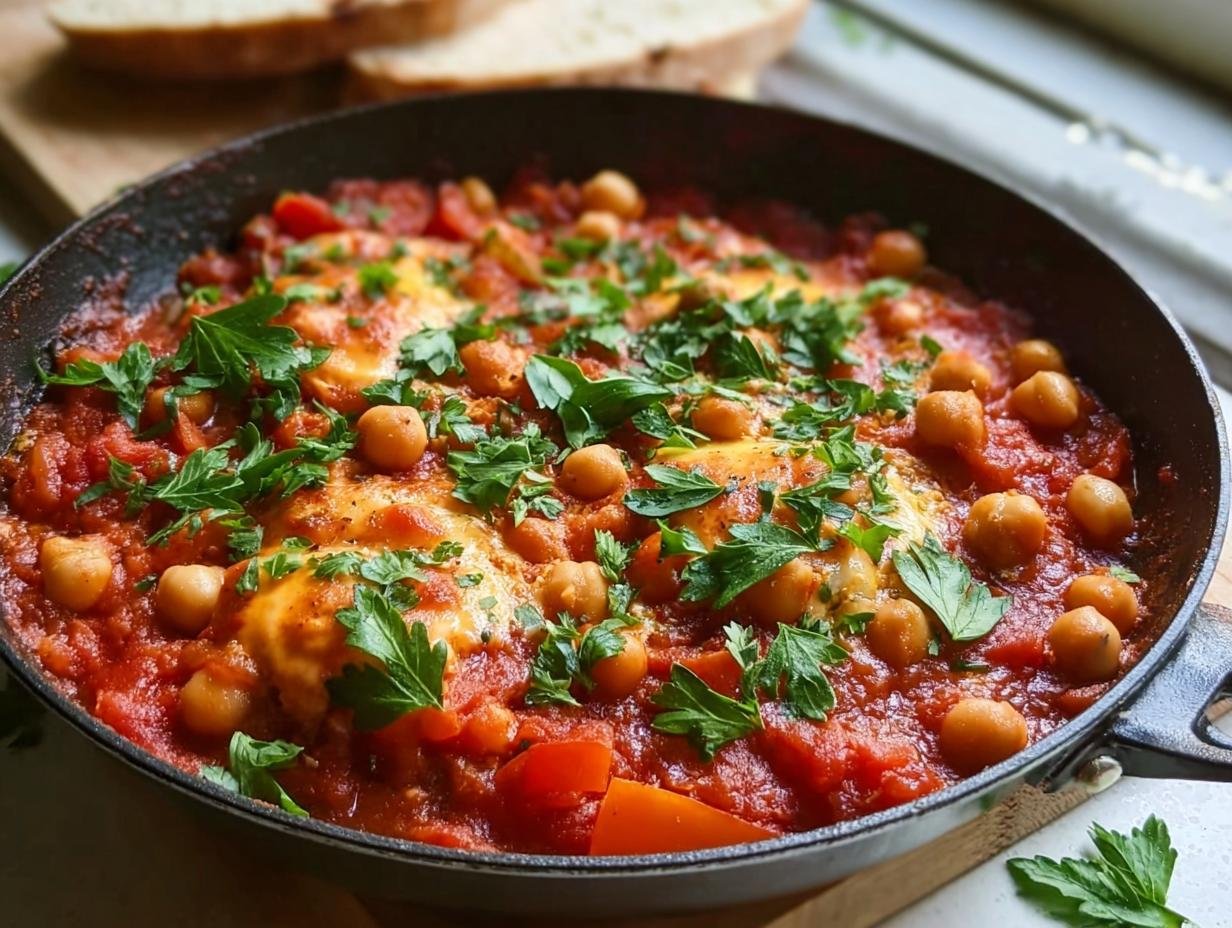 Shakshuka mit Kichererbsen - Featured