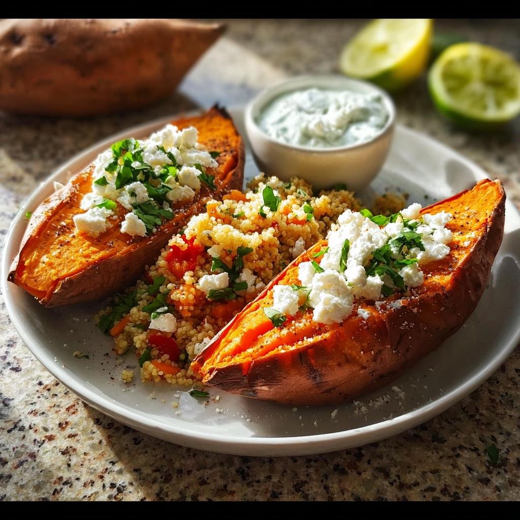Süßkartoffeln aus dem Ofen mit Dip - Tasty