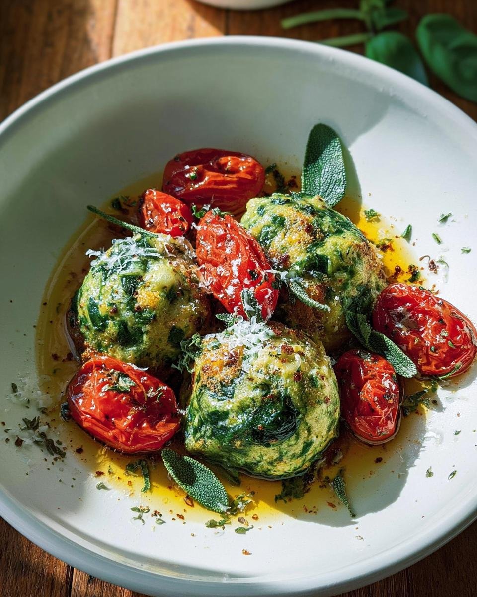 Spinatknödel mit Butter & Parmesan - Other 3