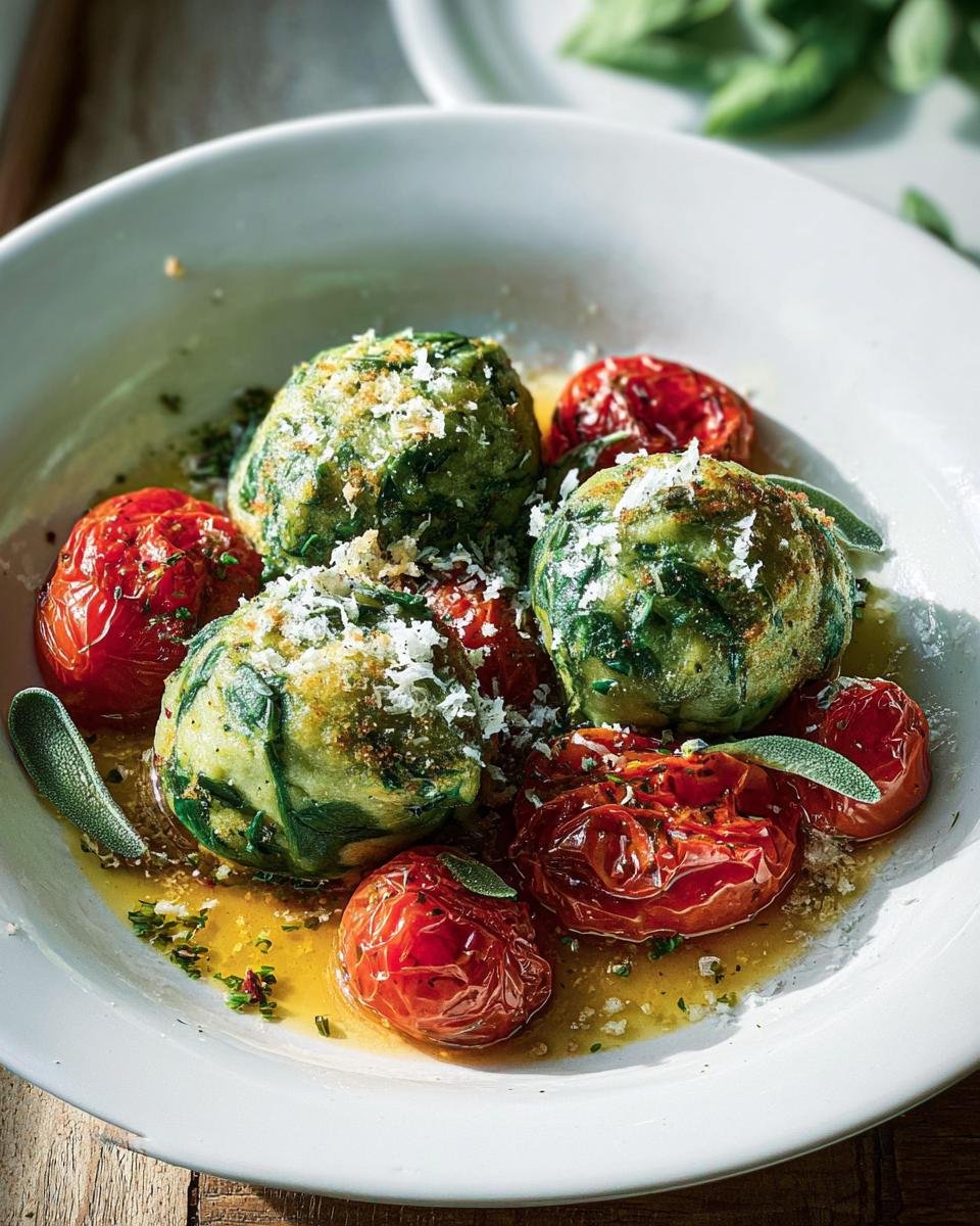 Spinatknödel mit Butter & Parmesan - Other 4