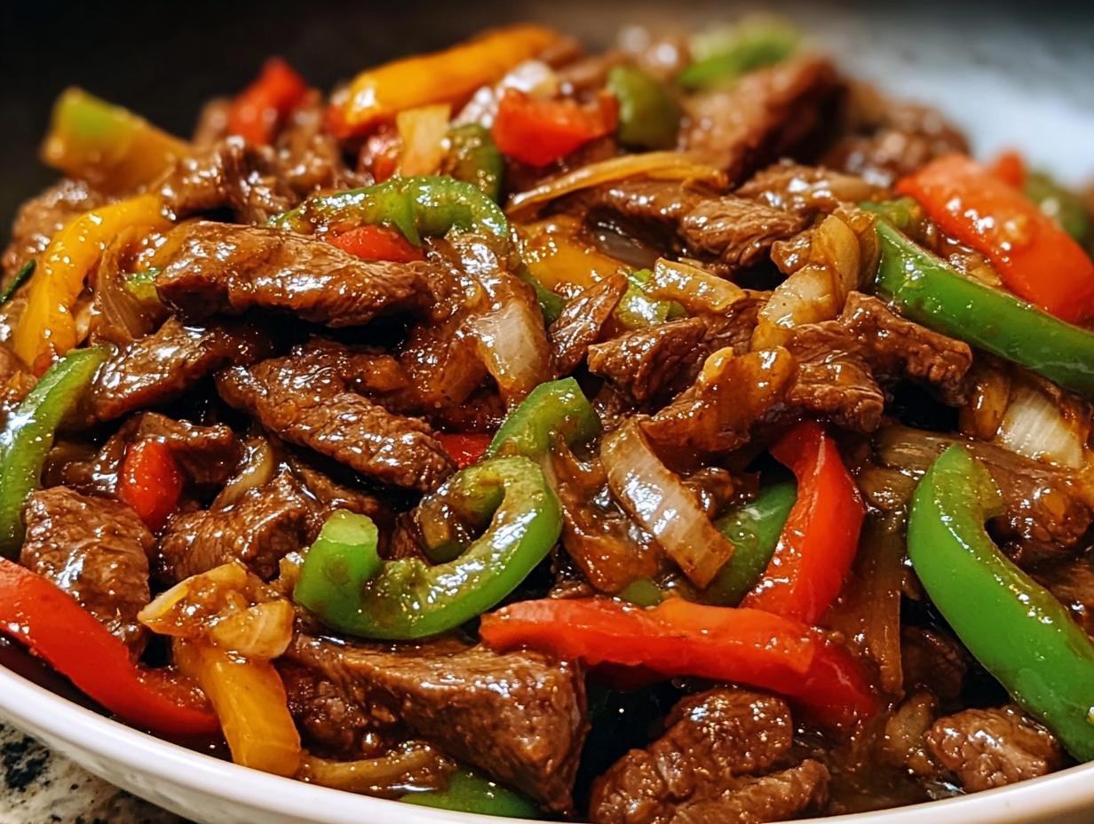Geniales Stir-Fry mit Rindfleisch & Paprika