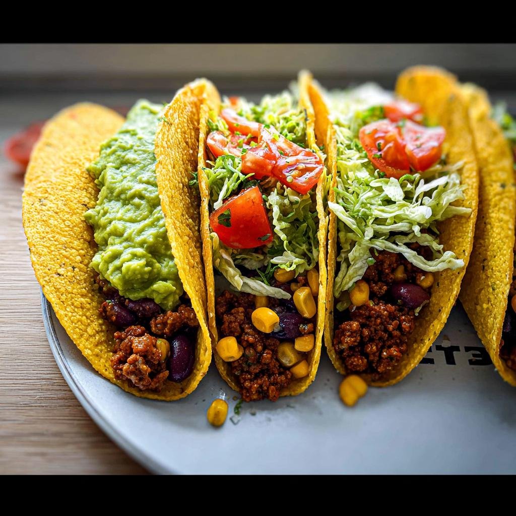 Tacos mit Bohnen, Mais & Guacamole - Tasty