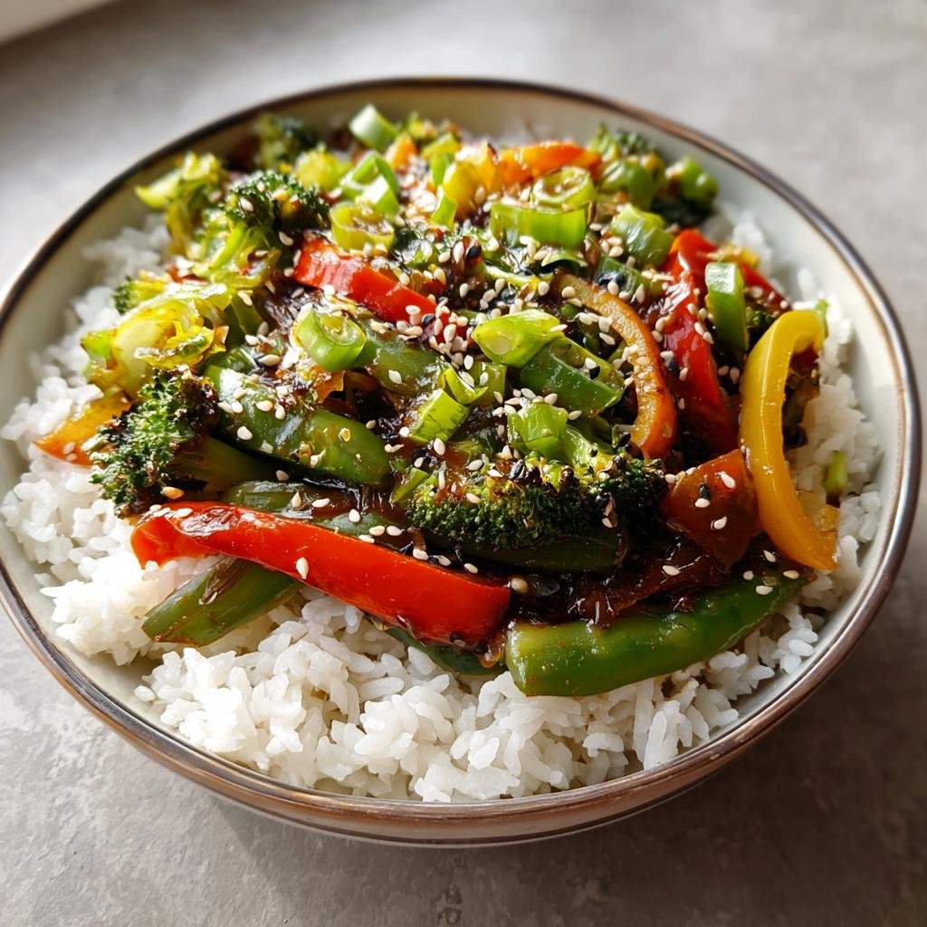 Teriyaki-Gemüse mit Reis - Tasty