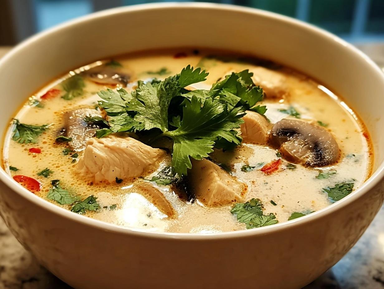 Tom Kha Gai (Kokos-Hühnersuppe) - Featured