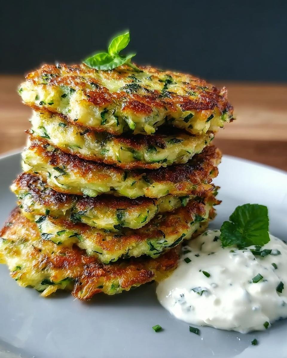 Zucchini-Puffer mit Kräuterquark - Other 1
