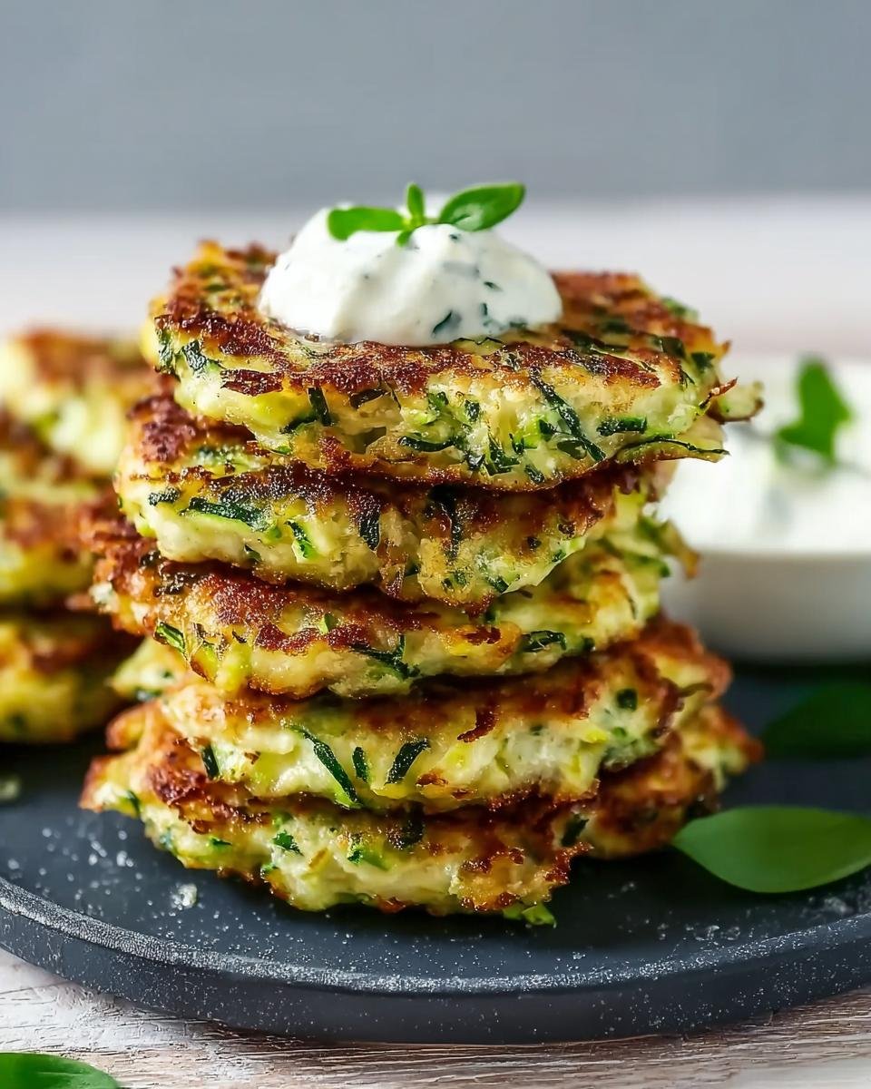 Zucchini-Puffer mit Kräuterquark - Other 2