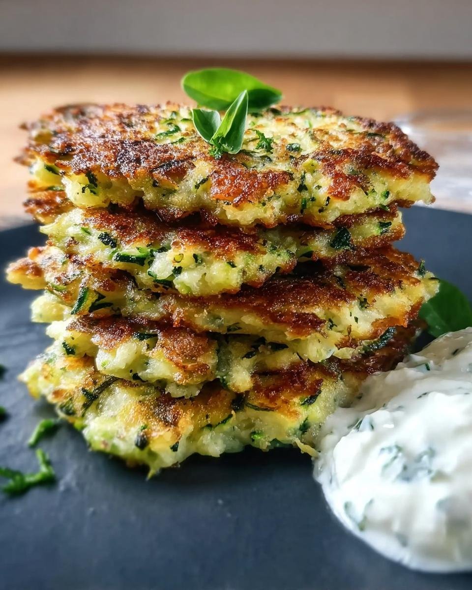 Zucchini-Puffer mit Kräuterquark - Other 3