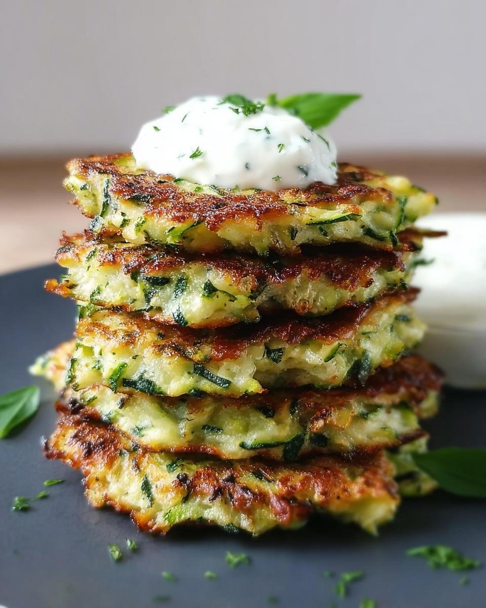 Zucchini-Puffer mit Kräuterquark - Other 4