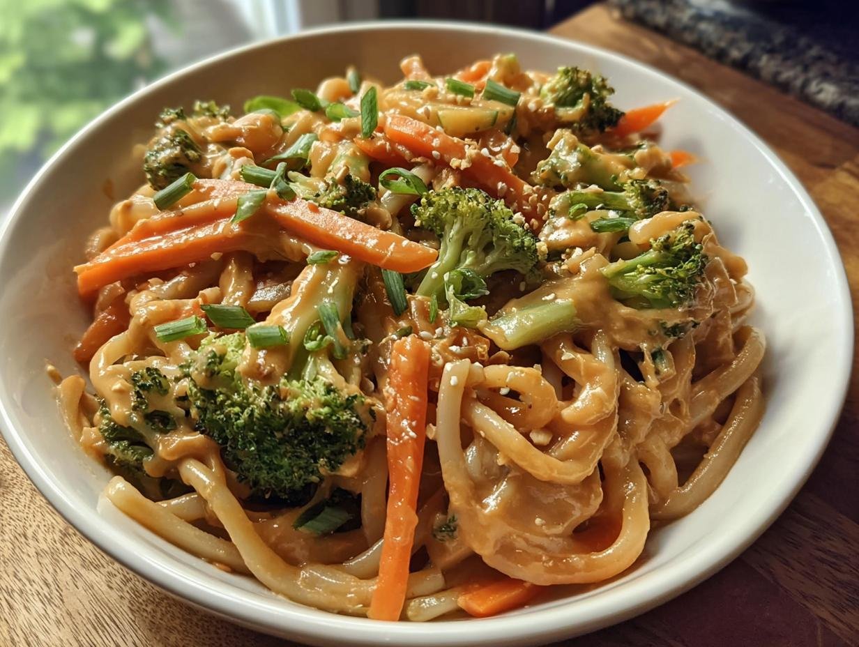 5 Gründe für Gemüsepfanne mit Erdnusssauce & Nudeln