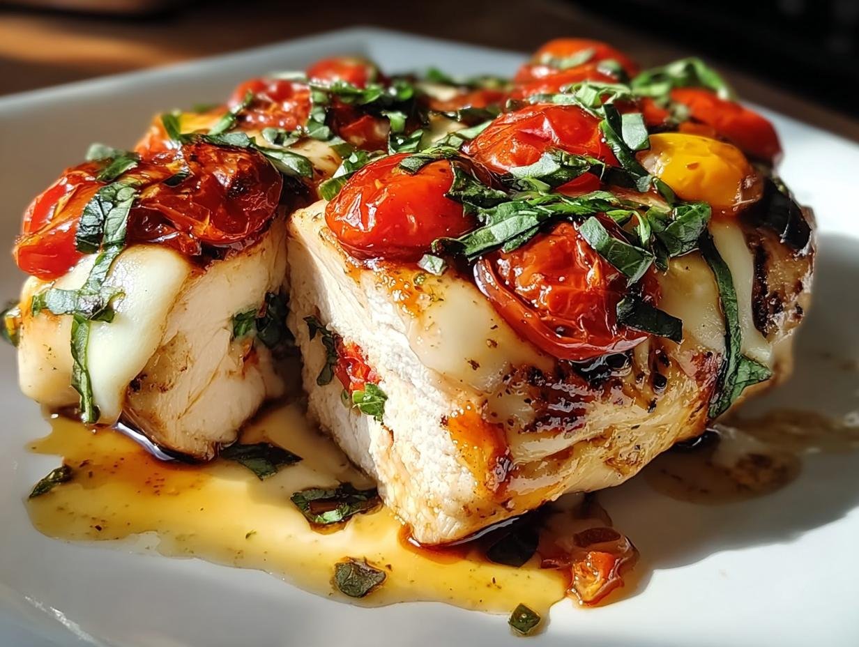 Genial 40 Min Hähnchenbrust Caprese aus dem Ofen