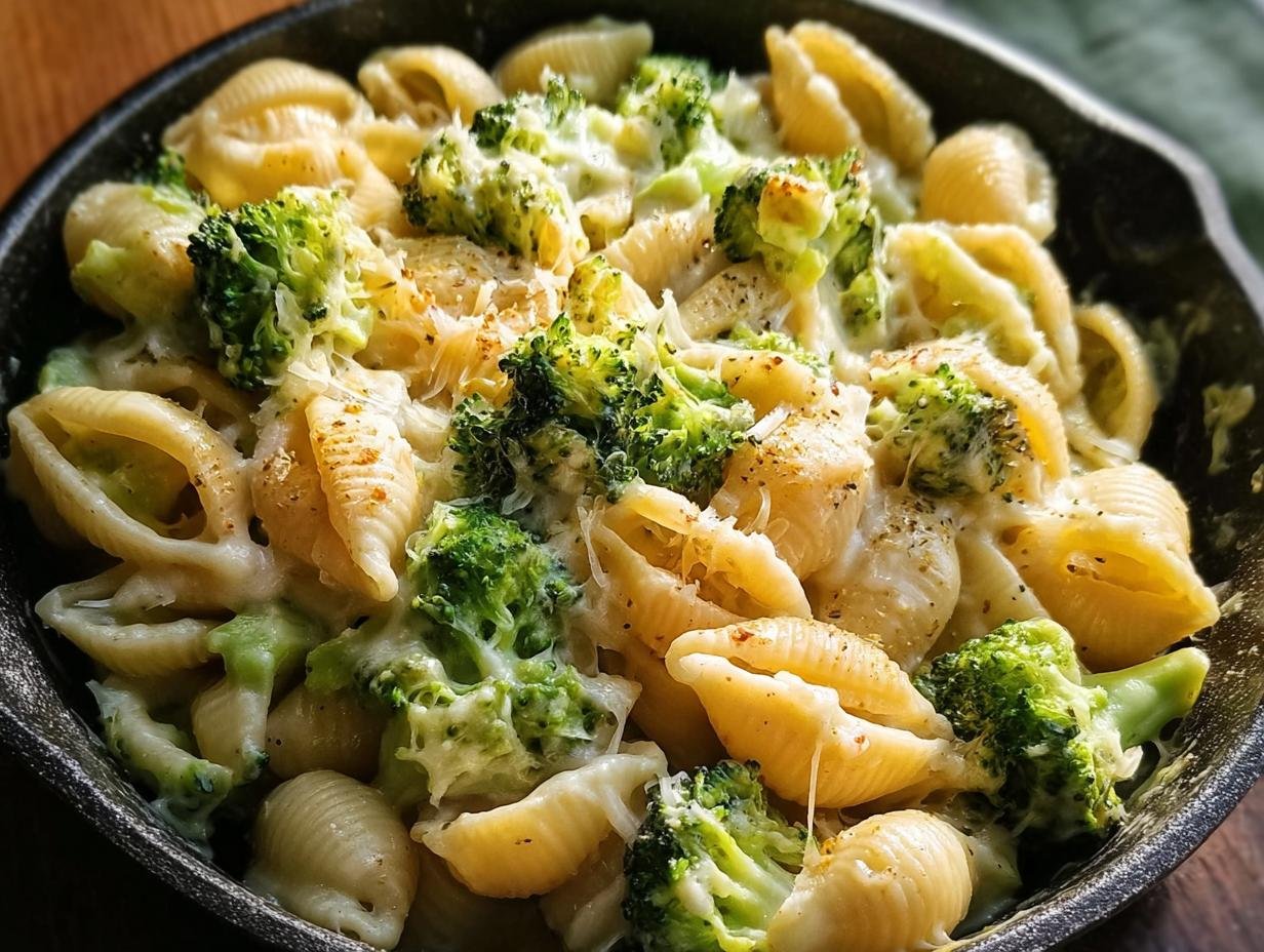 Geniale Käsige Brokkoli-Nudelpfanne in 20 Minuten
