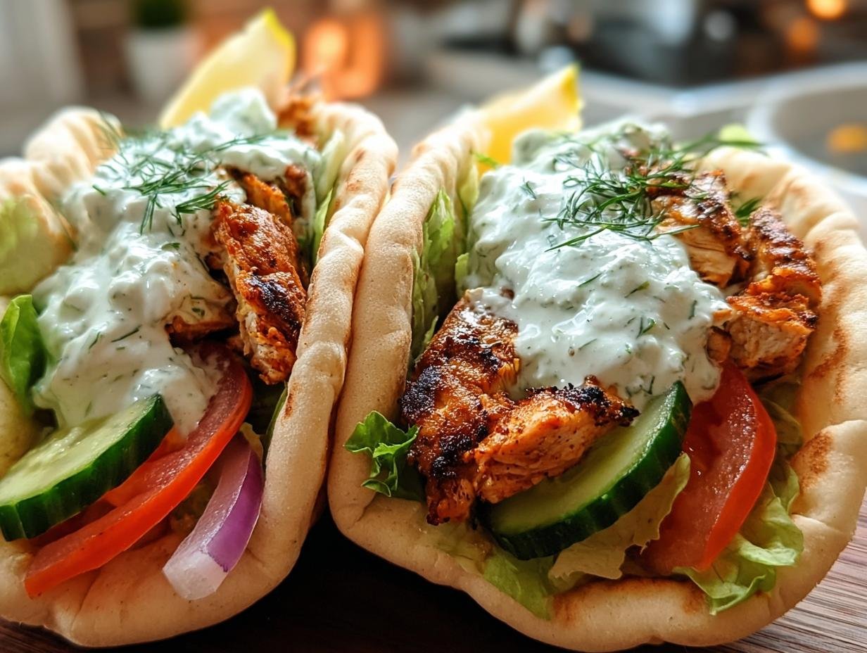 Pita-Taschen mit Hähnchen & Tzatziki: 30 Min Genuss