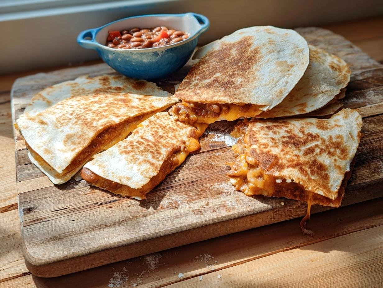 Blitzschnelle Quesadillas mit Käse & Bohnen