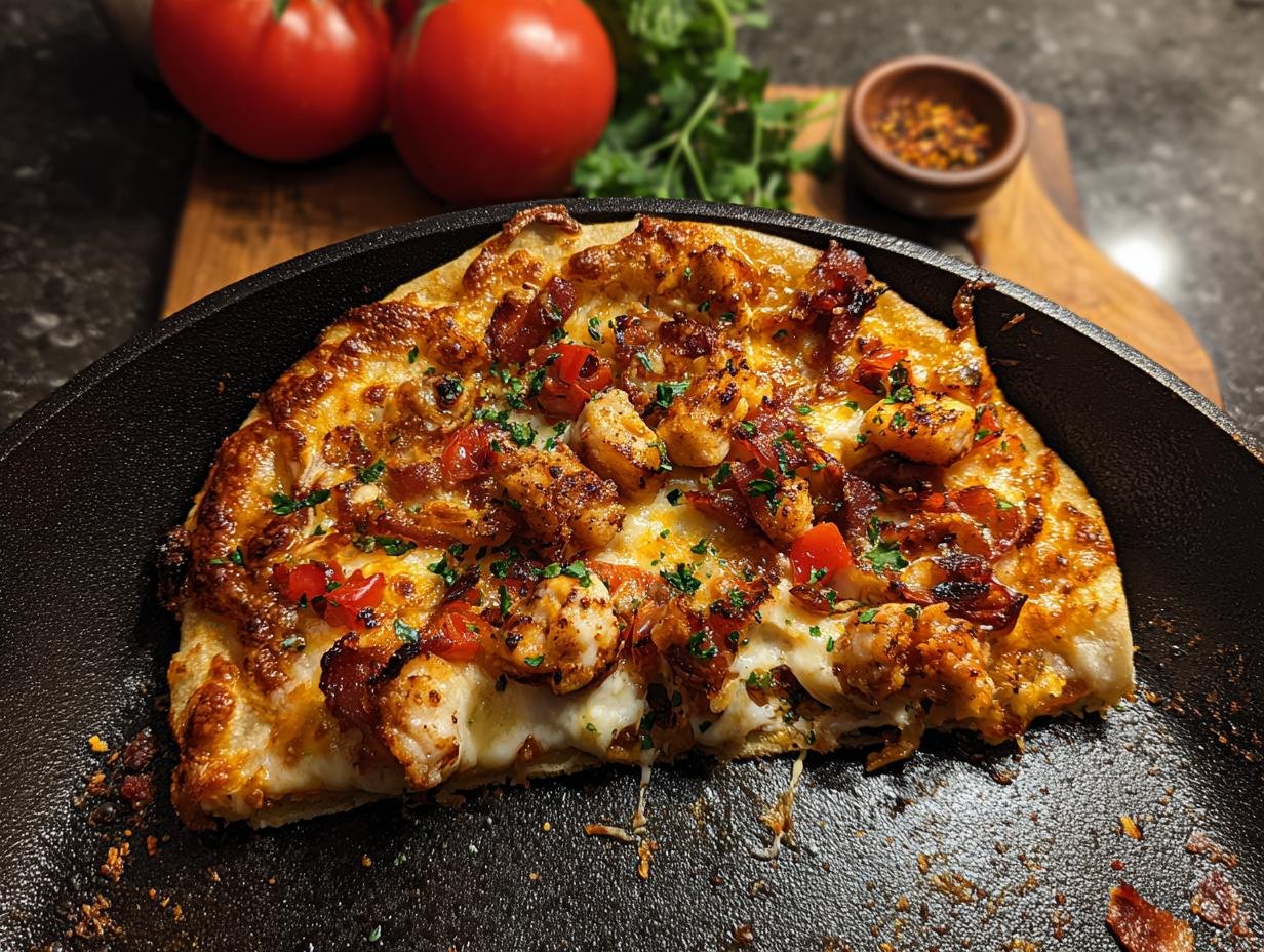 {Wrap-Pizza aus der Pfanne: 10 Min Genuss}